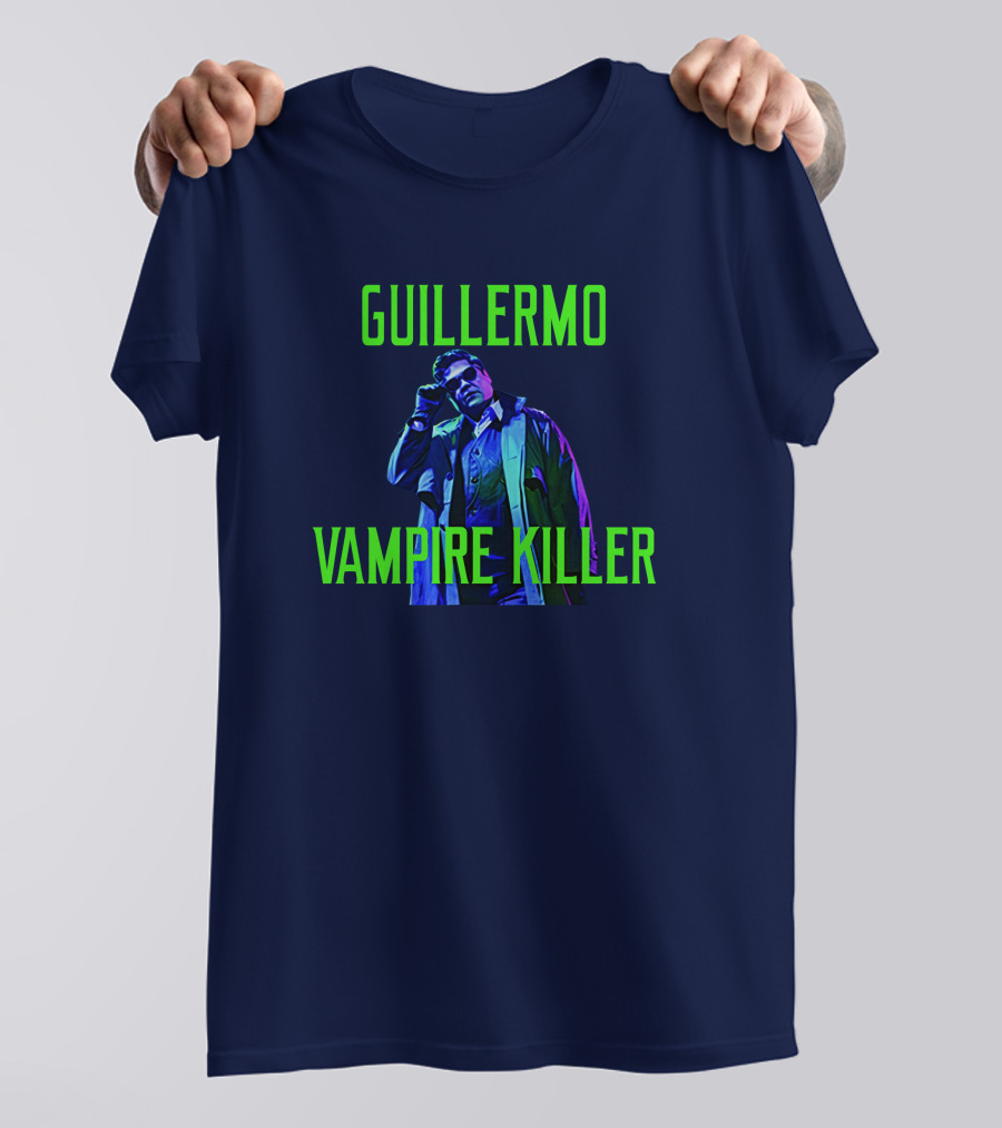 Guillermo Vampire Killer Harvey Guillen Neon Jacket Pose T-Shirt