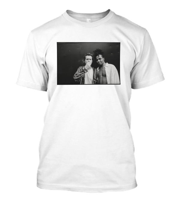 Basquiat Two Gordons 1995 Gotham City Pass The Light Iconic Black And White Photography T-Shirt