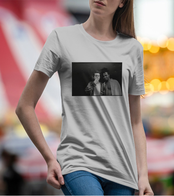 Basquiat Two Gordons 1995 Gotham City Pass The Light Iconic Black And White Photography T-Shirt