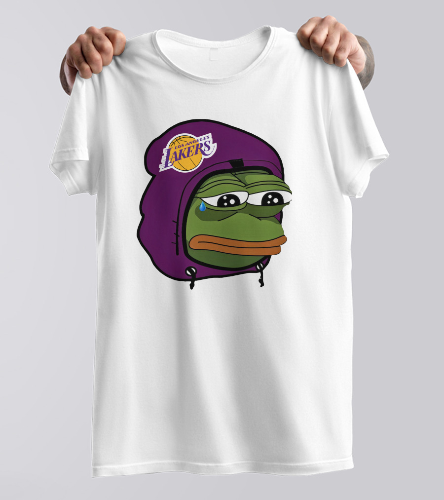 Lakeshowyo Los Angeles Lakers Fan Sad Pepe T-Shirt