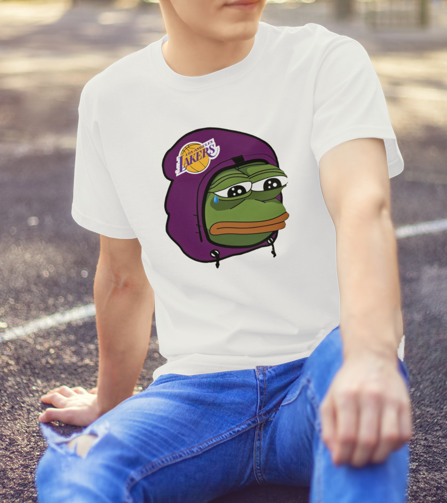 Lakeshowyo Los Angeles Lakers Fan Sad Pepe T-Shirt
