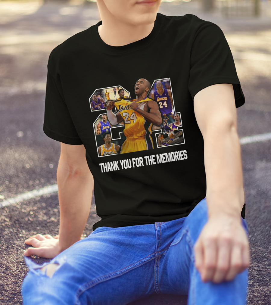 Thank You For The Memories 24 Lakers Kobe Bryant Paul George Nbacentral T-Shirt