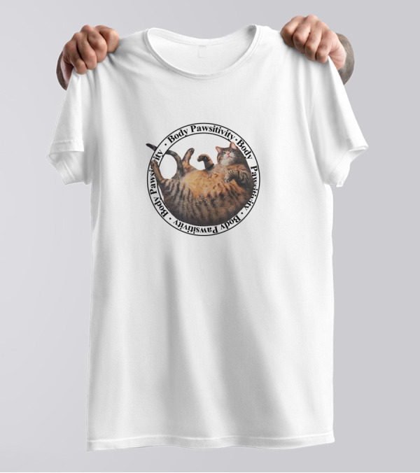 Body Pawsitivity Cat Ellen H. Wiig T-Shirt