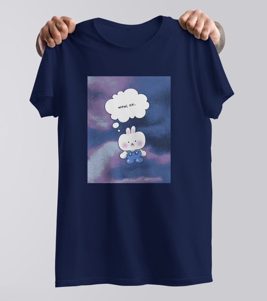 The Yetee Merch Wow Ok Thought Bubble Character T-Shirt