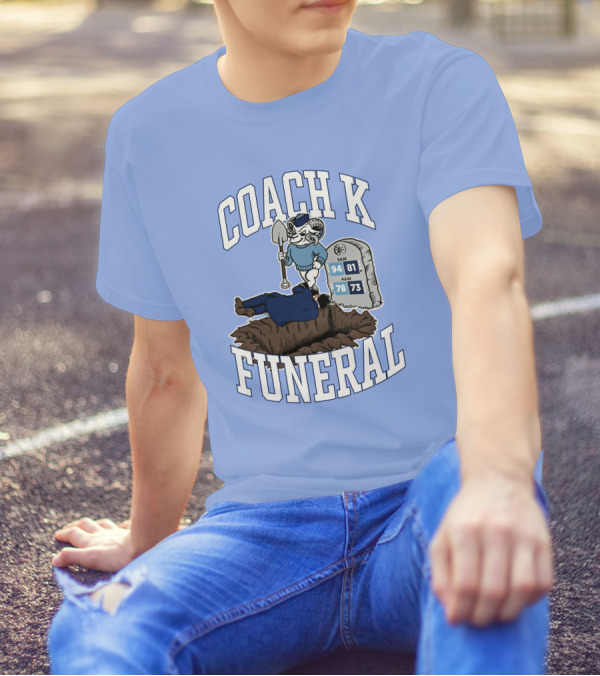 Coach K Funeral 94 81 78 73 Dave Portnoy T-Shirt