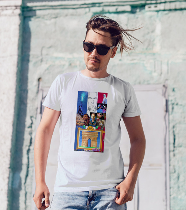 France Pixel Art Featuring Netflix And Twitch Icons With Arc De Triomphe T-Shirt