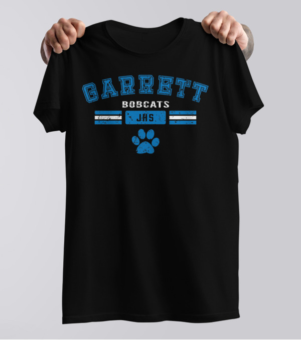 Garrett Bobcats JHS Paw Print Banner T-Shirt
