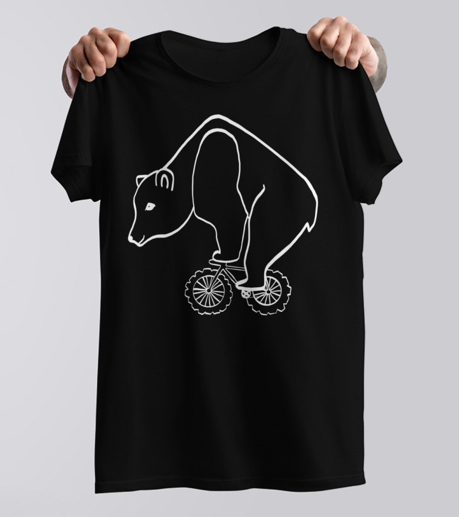 Outdoorsy Alaska Bear On Fat Tire Biking Adventure T-Shirt