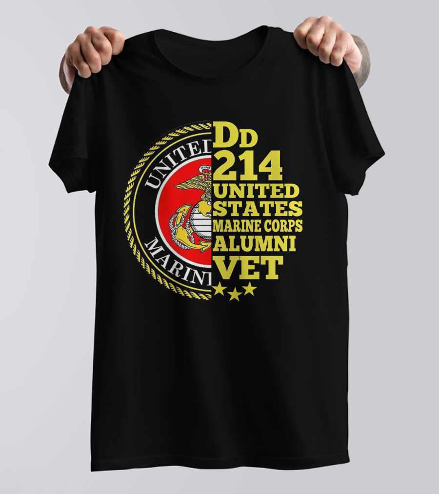 Dd 214 United States Marine Corps Alumni Vet T-Shirt