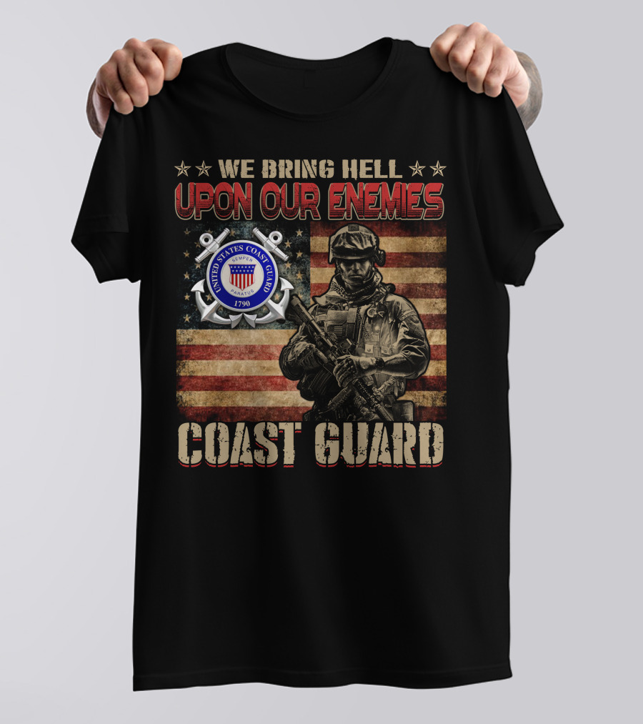 We Bring Hell Upon Our Enemies United States Coast Guard 1790 T-Shirt