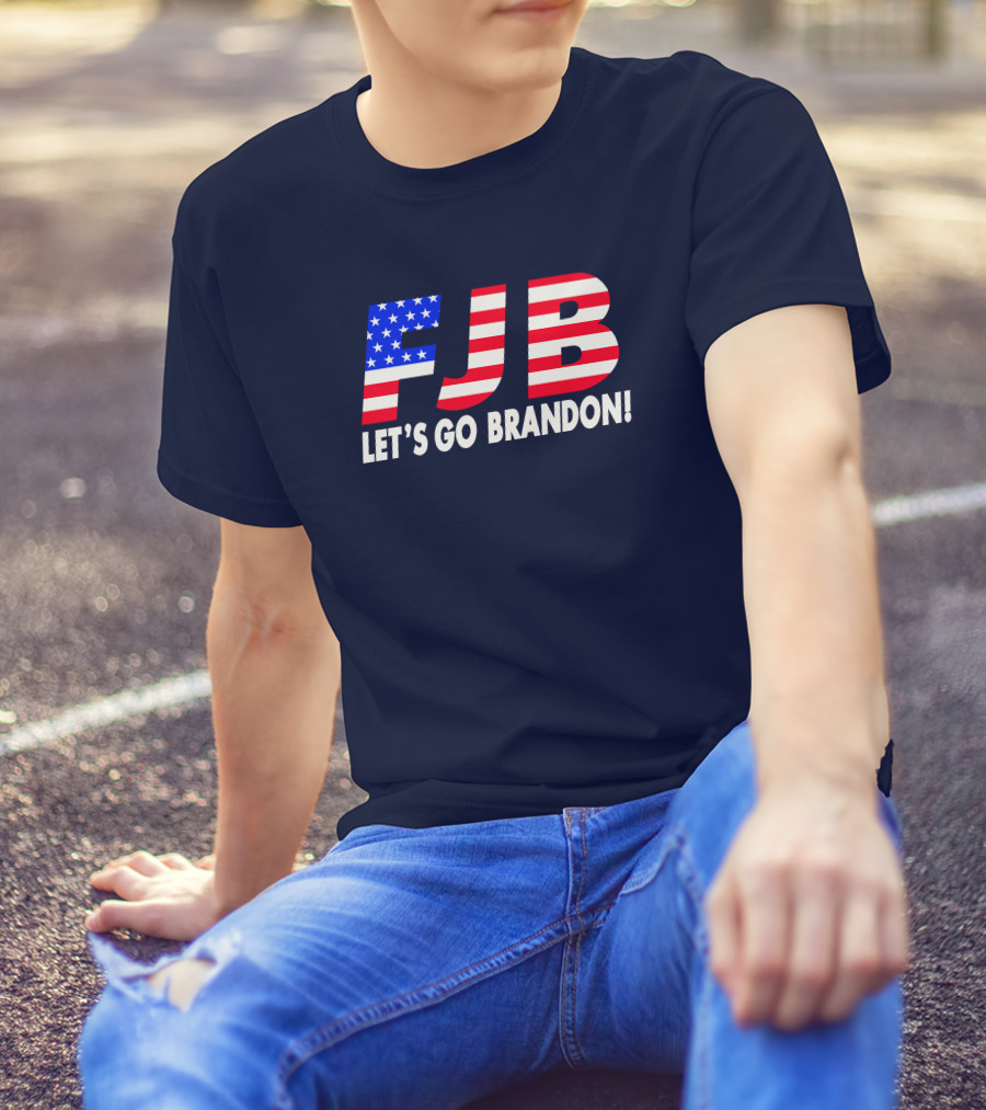 FJB Let's Go Brandon American Flag T-Shirt