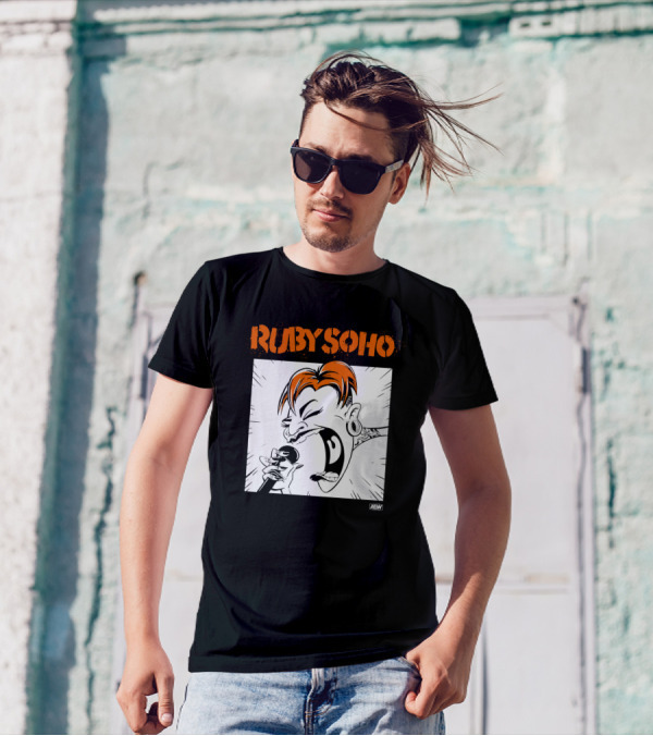 Ruby Soho AEW All Elite Wrestling Merch Scream Tattoo Mic Iconic T-Shirt