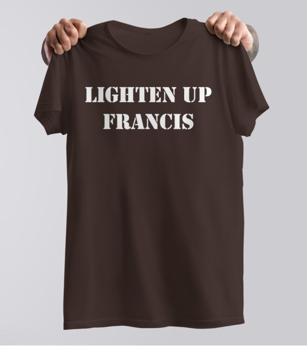 Lighten Up Francis Stripes Character T-Shirt