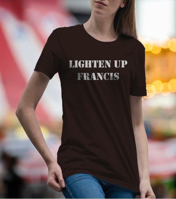 Lighten Up Francis Stripes Character T-Shirt