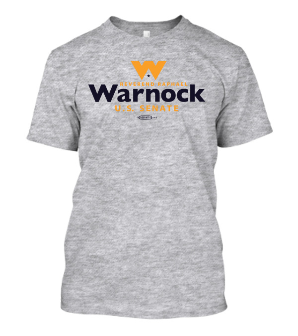Reverend Raphael Warnock U.S. Senate Campaign Logo With Star And Orange W T-Shirt