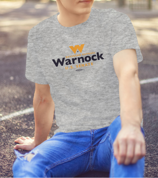 Reverend Raphael Warnock U.S. Senate Campaign Logo With Star And Orange W T-Shirt