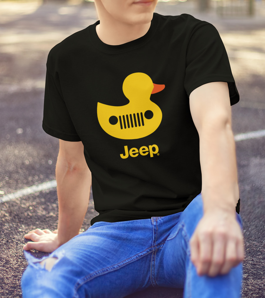 Duck Duck Jeep Rubber Duck Jeep Grill T-Shirt