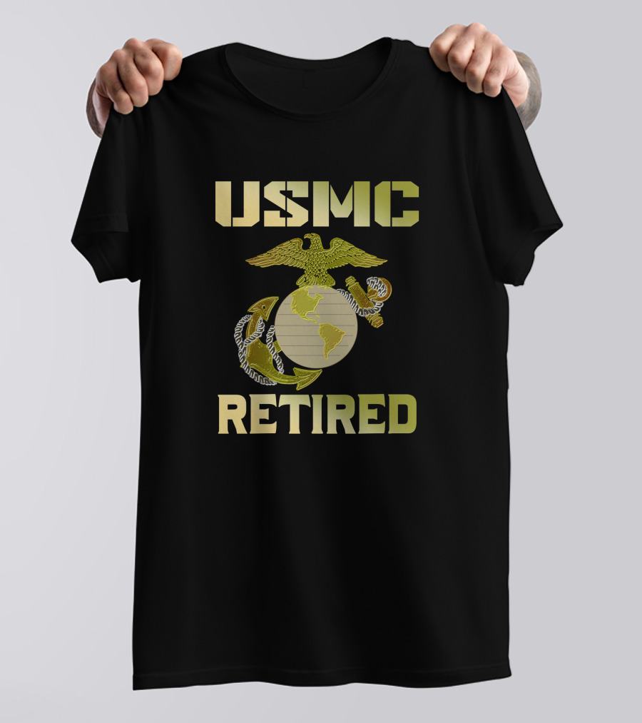 USMC Retired Eagle Globe Anchor T-Shirt