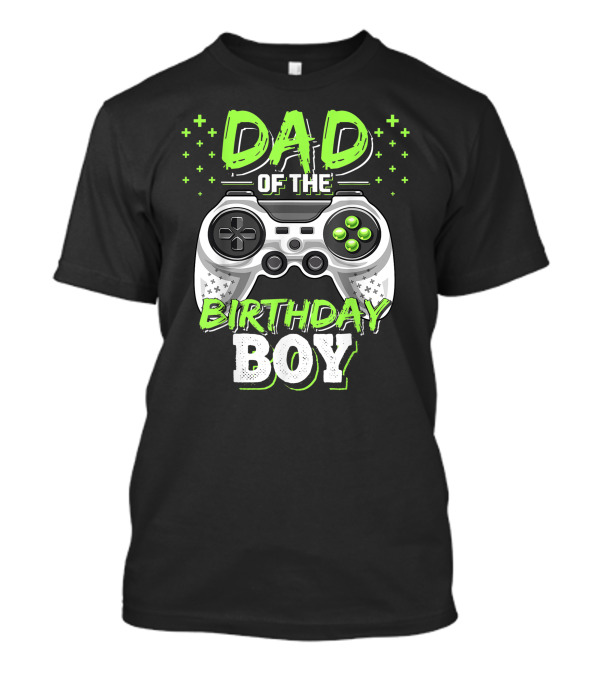 Dad Of The Birthday Boy Video Gamer Party Matching Mens T-Shirt