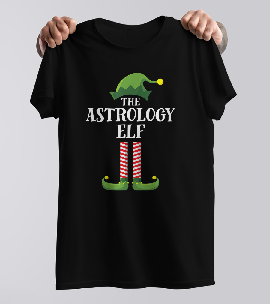 The Astrology Elf Matching Family Group Christmas Party T-Shirt