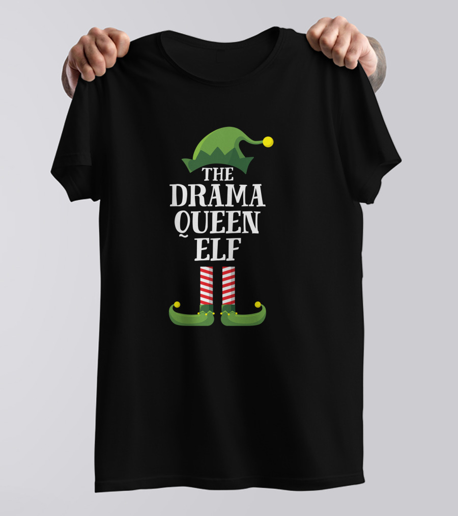 Drama Queen Elf Family Christmas Party Matching Group T-Shirt
