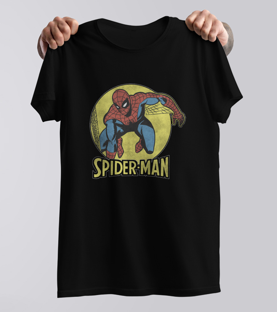 Marvel Spider-Man Comic Classic Circle Spider-Man Retro Image T-Shirt