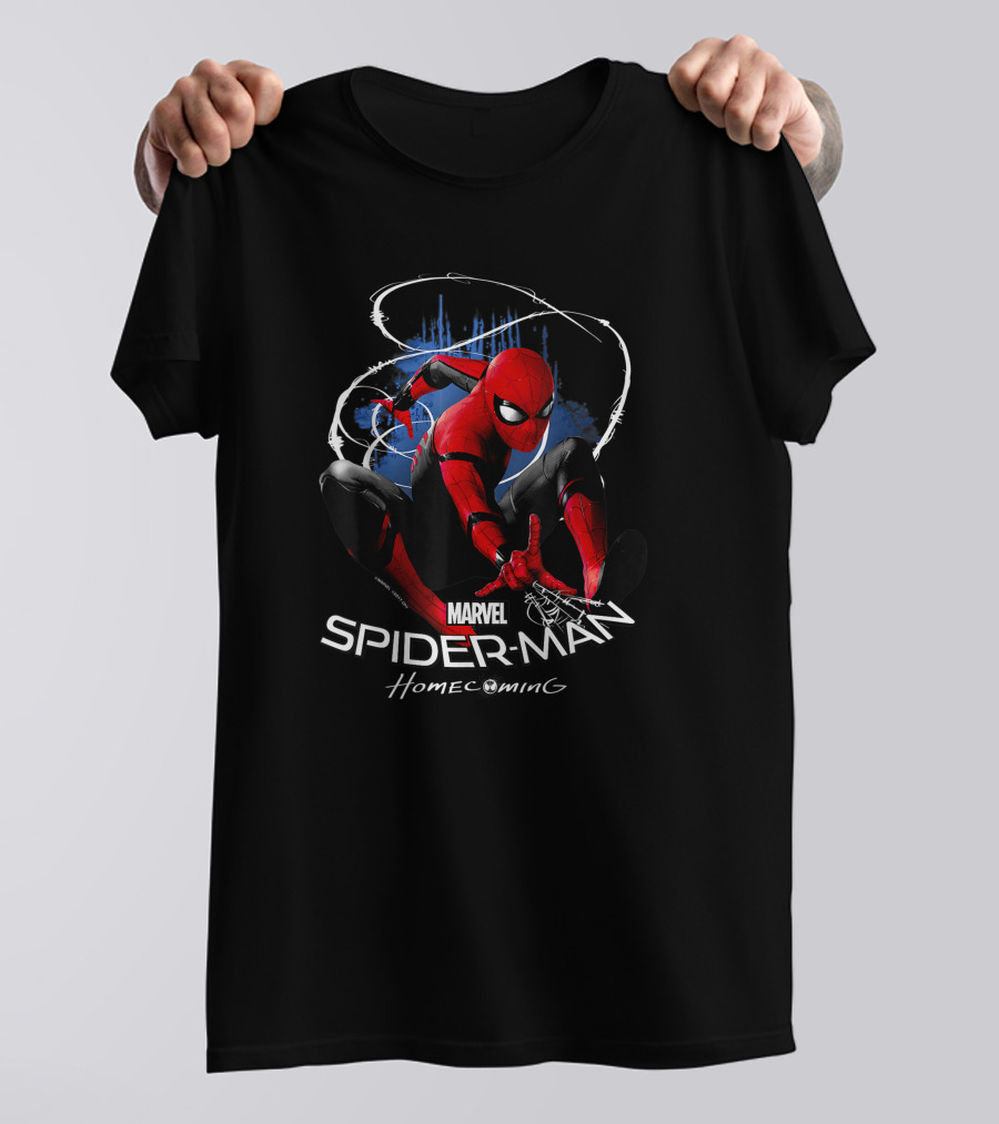 Marvel Spider-Man Homecoming Dynamic Web Swing T-Shirt