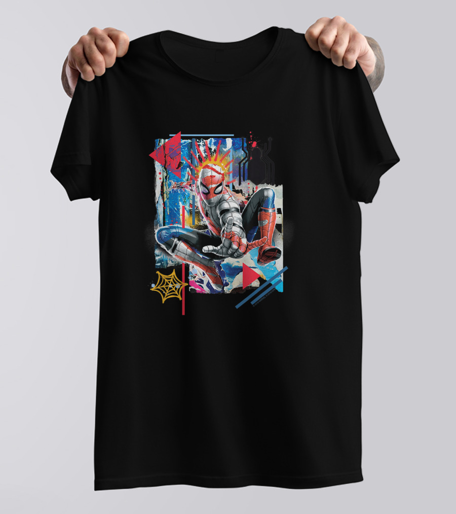 Marvel Spider-Man Far From Home Vibrant Web-Slinging Action T-Shirt