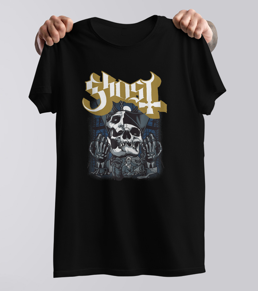 Ghost Impera Skull In Construction Scene T-Shirt