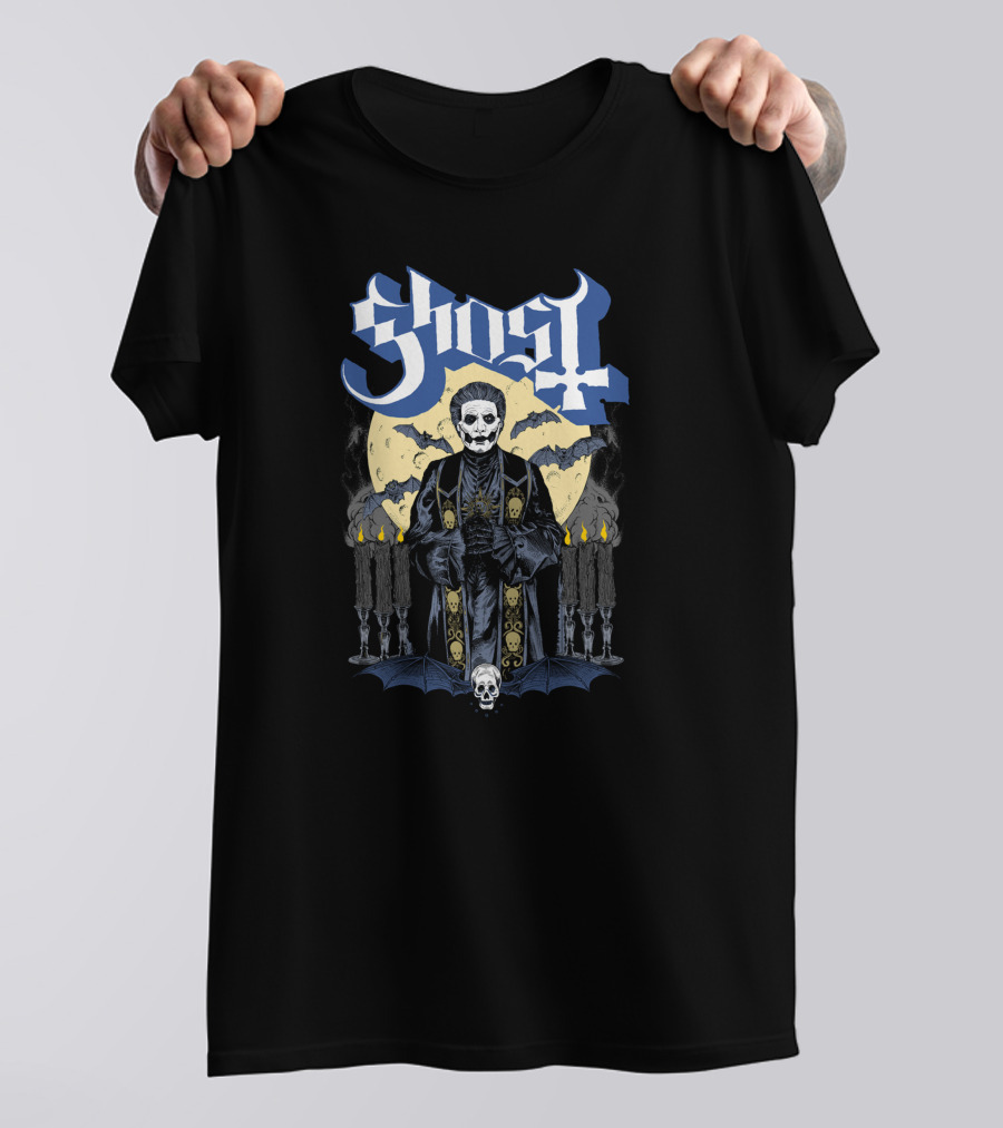 Ghost Impera Host Amazon Exclusive Bat Candles Moon Skull T-Shirt