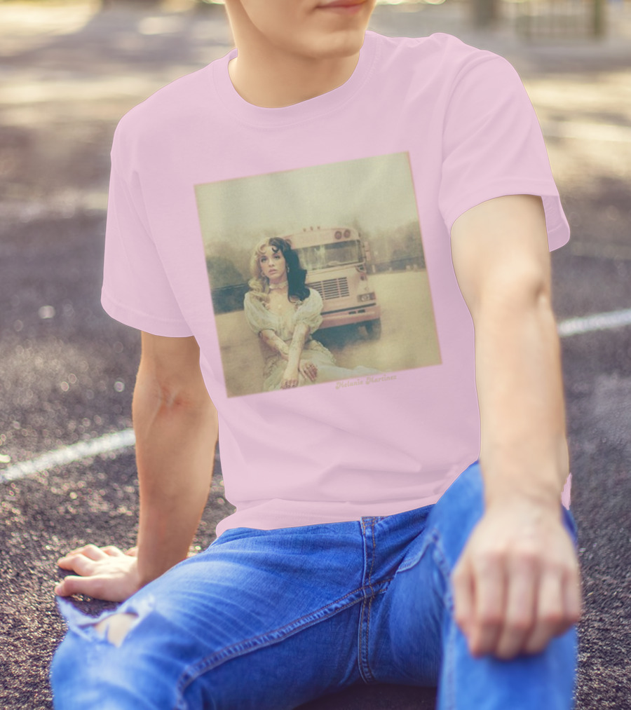 Melanie Martinez Vintage Bus Pastel Pink T-Shirt