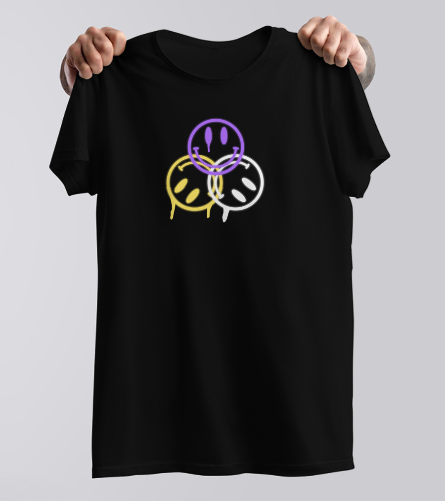 Dropouts Triple Drip Smiley Faces T-Shirt