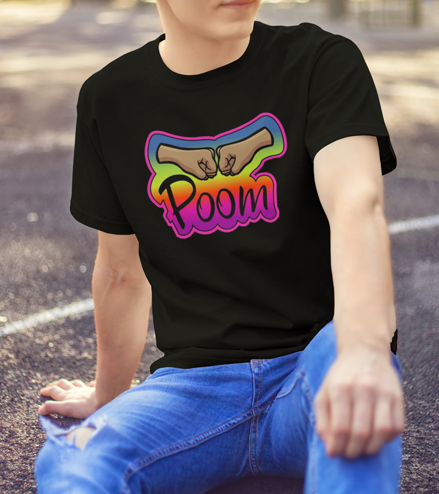 Poom Fist Bump Rainbow T-Shirt