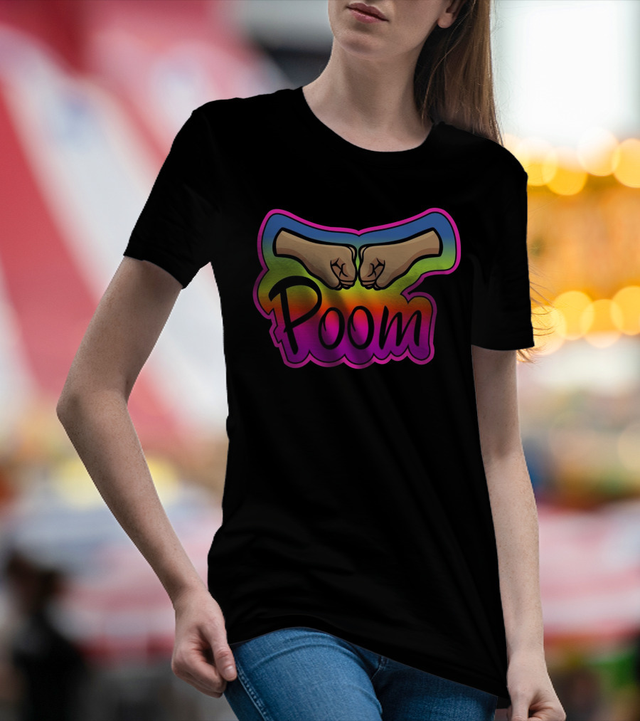 Poom Fist Bump Rainbow T-Shirt