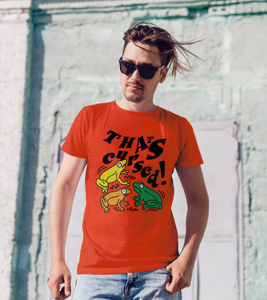 Benoftheweek Merch That’s Cursed Colorful Frogs T-Shirt