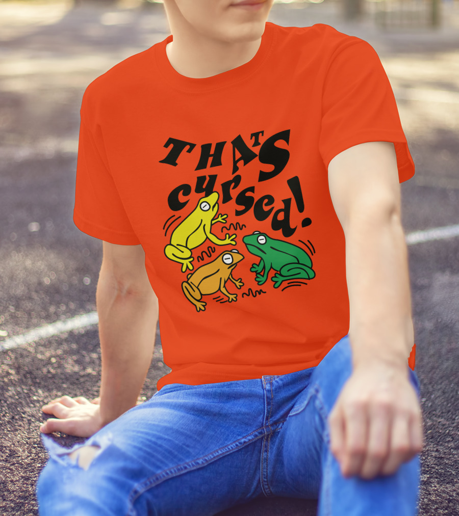 Benoftheweek Merch That’s Cursed Colorful Frogs T-Shirt