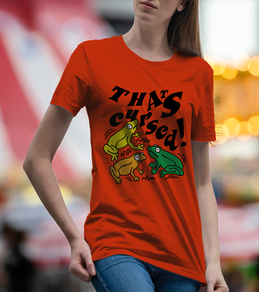 Benoftheweek Merch That’s Cursed Colorful Frogs T-Shirt