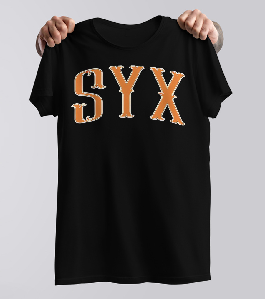 Imdontai Merch Syx Bold Orange Letters T-Shirt