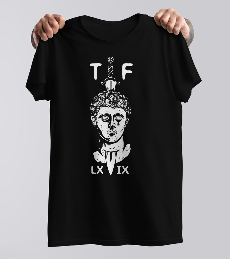 T F LX IX Garand Thumb Merch Roman Statue Sword T-Shirt