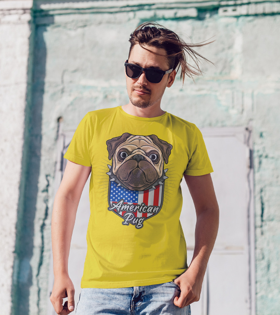 American Pug Bulldog USA T-Shirt