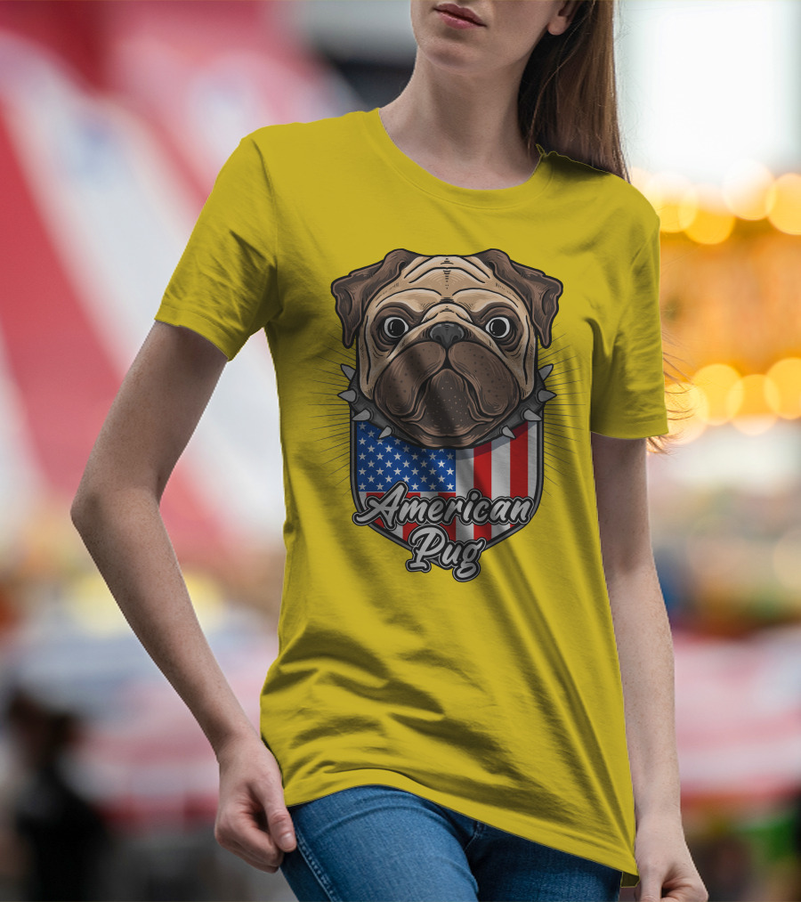 American Pug Bulldog USA T-Shirt
