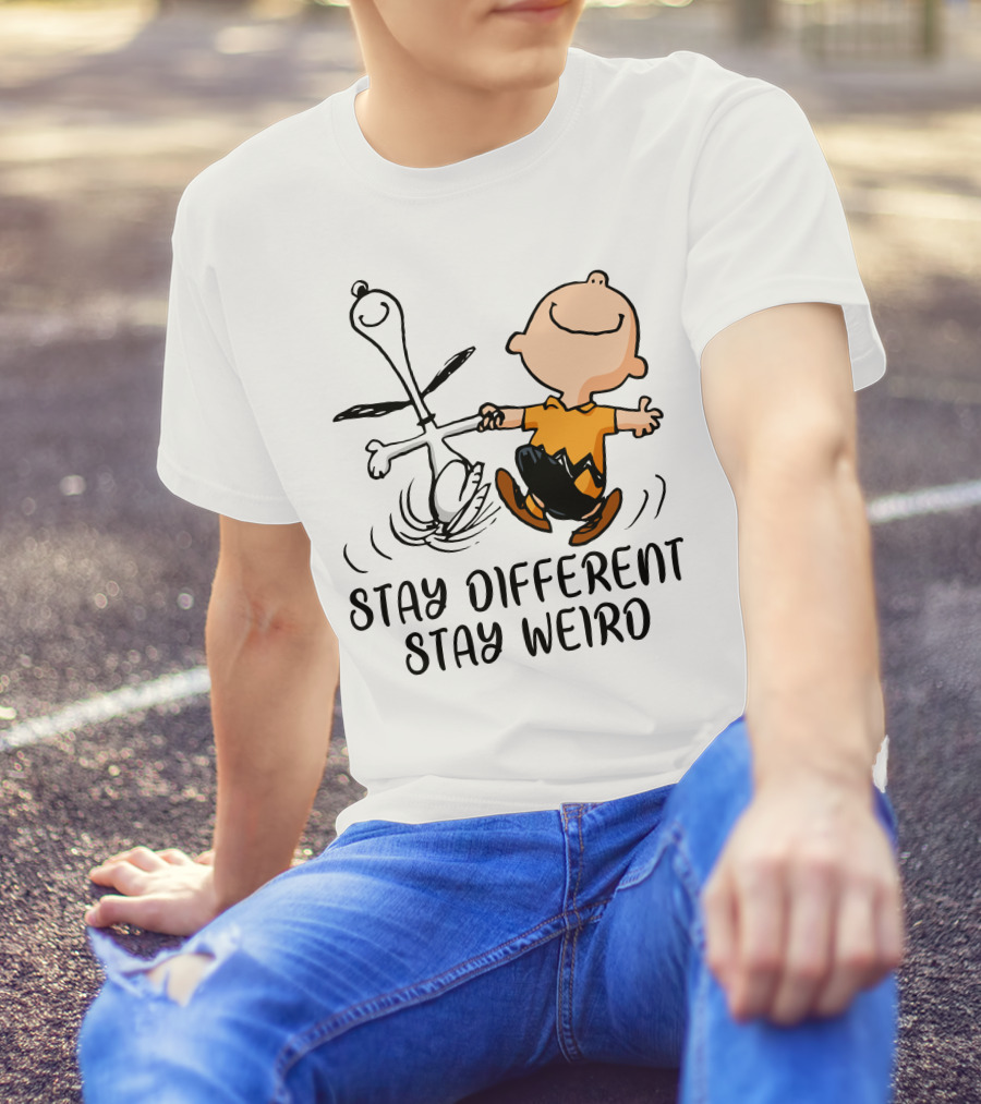 Stay Different Stay Weird Snoopy And Friends Dance T-Shirt