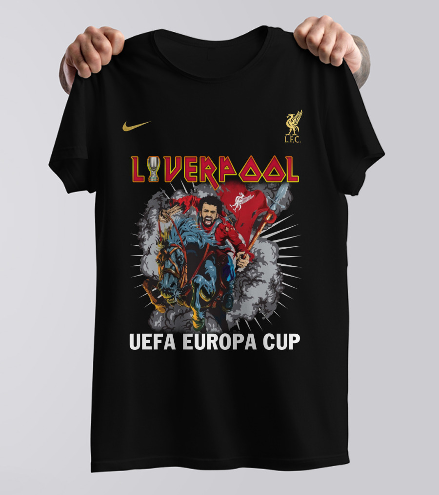 Liverpool UEFA Europa Cup Iron Mahn Liv LFC T-Shirt