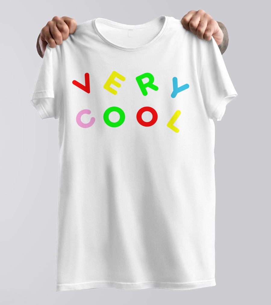 Very Cool Colorful Block Letters T-Shirt