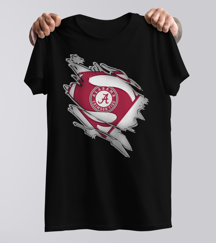 Alabama Crimson Tide Super Man T-Shirt