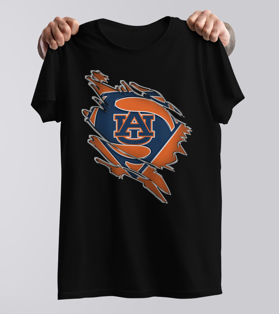Auburn Tigers AU Superman T-Shirt