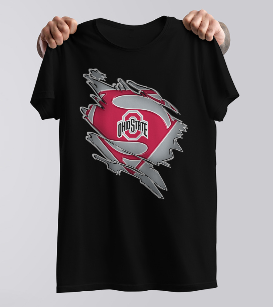 Ohio State Buckeyes Superman Logo Iconic T-Shirt