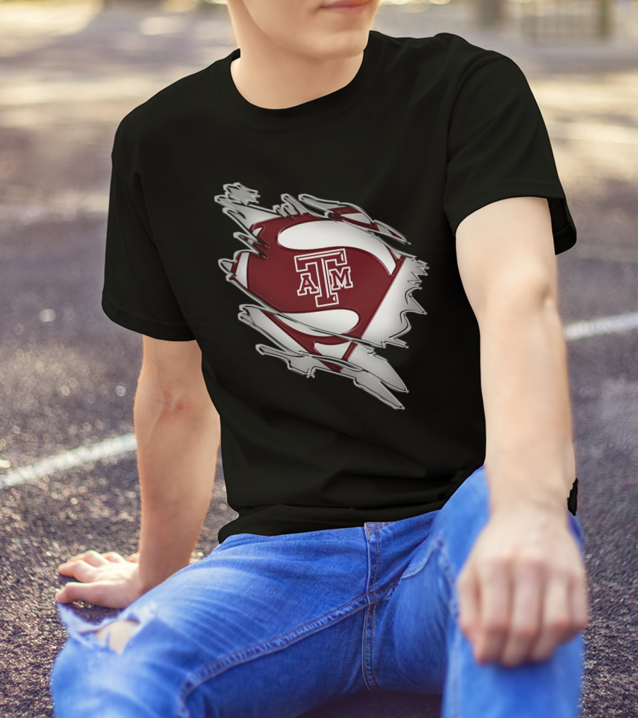 Texas A&M Aggies Logo Shield Tear T-Shirt