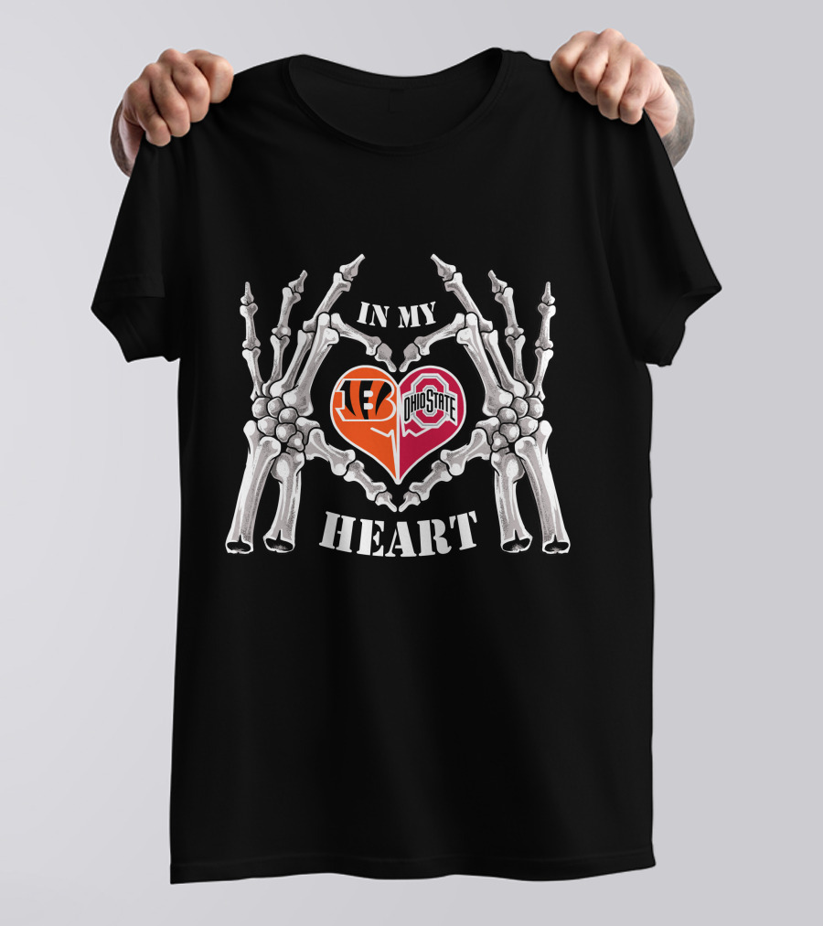 Cincinnati Bengals Ohio State Buckeyes In My Heart T-Shirt