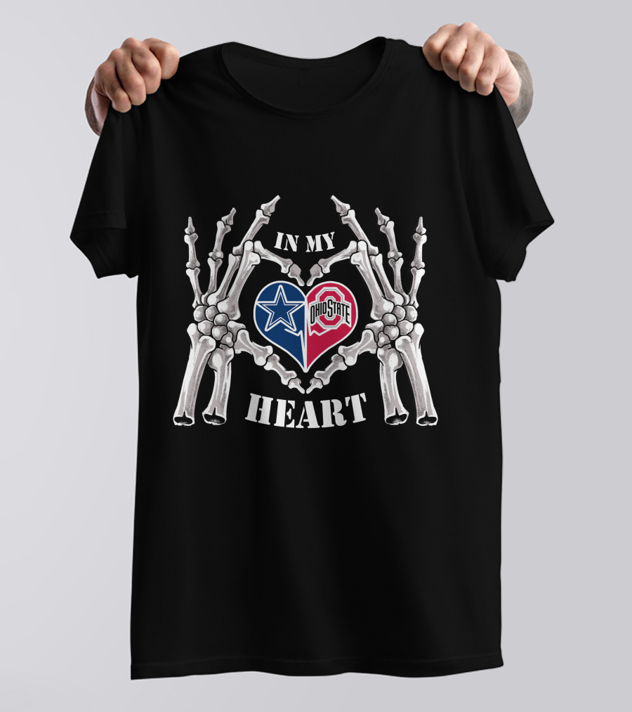 In My Heart Dallas Cowboys Ohio State Buckeyes T-Shirt